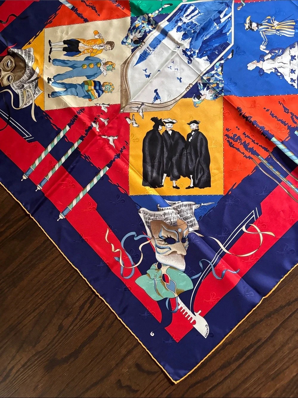 Hermes, silk carnival scarf
